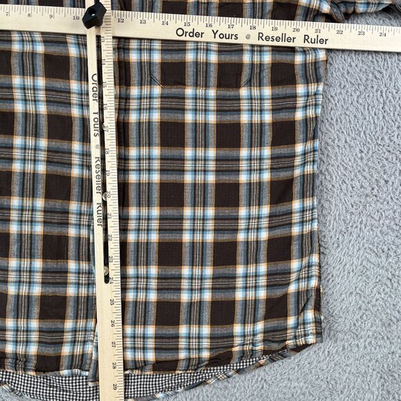 Bills Khakis Mens Tailored Fit Plaid 100% Cotton Shirt Sz Medium Made in USA - Picture 5 of 5